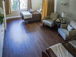 A shared resident's room at Las Colinas